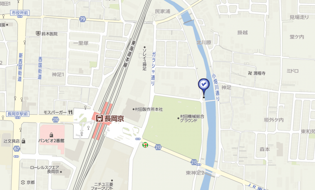 長岡京駅周辺マップ